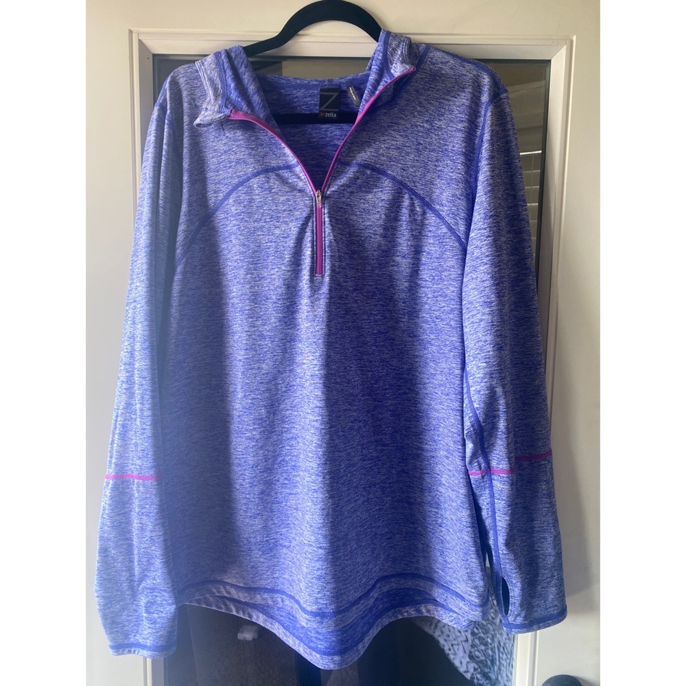 Zella quarter zip hooded pullover